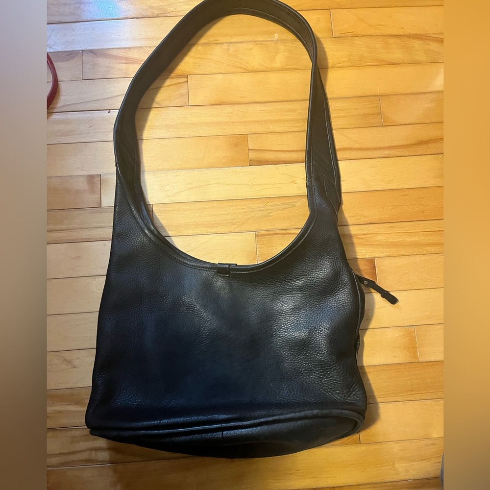 UGG Black Leather Shoulder Bag